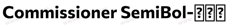 Commissioner SemiBol字体转换 Commissioner SemiBol字体转换